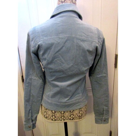 NWT Nordstrom Sorbe’ Jacket Womens Blue Ice Full Zip Corduroy Coat Size XS - Picture 4 of 9